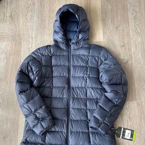 NWT REI CO-OP Women's 650 Down Parka 2.0 XL Coat Jacket Long Blue
